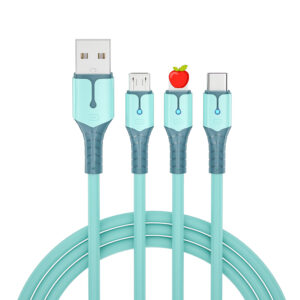 Cell Phone Cable Usb Charger Fast Charging lighting 3 in 1 Mobile Data Cable