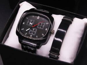 Metropolitan Lifestyle and Music Culture Men Dress Watch Gift Watch Set