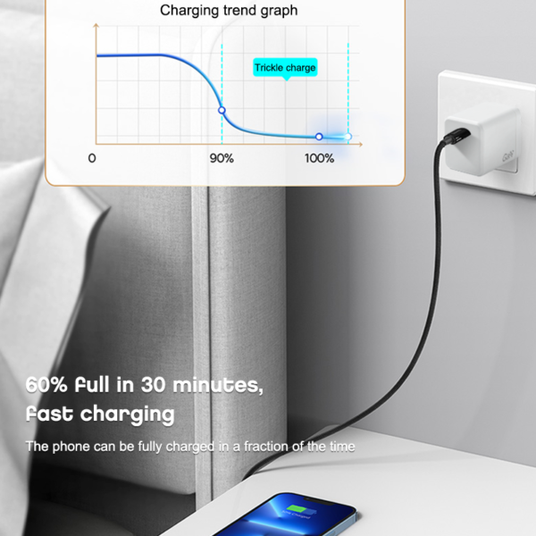 Original Quality GaN Tech Mini 30W USB-C Power Adapter Fast Charging QC3.0 30W PD Charger for mobile phone - Image 5