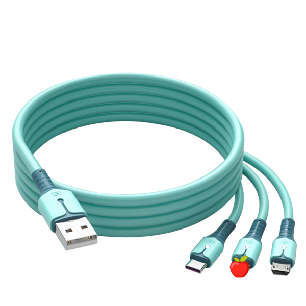 Cell Phone Cable Usb Charger Fast Charging lighting 3 in 1 Mobile Data Cable - Image 6