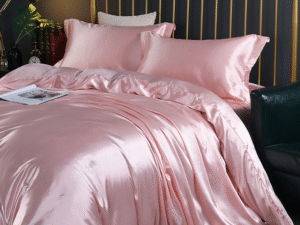 Wholesale custom white print quilt cover hotel bedding resort bed sheets silk sheets bedding set