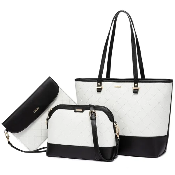 Free sample LOVEVOOK hot sale factory women leather tote bag high quality summer 3 pieces ladies purses and handbags women bags - Image 6
